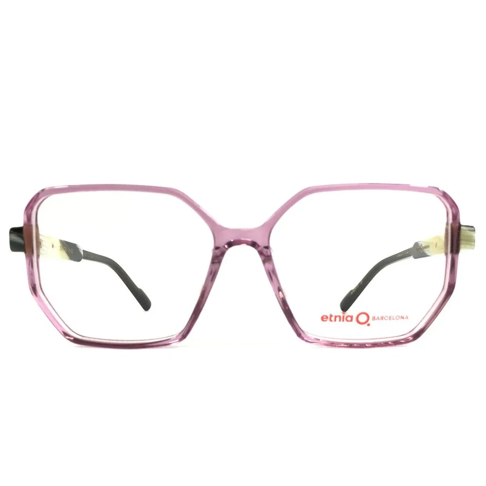 Etnia Barcelona Eyeglasses Frames DASOS VIHO Violet Horn Beige Black 56-15-138
